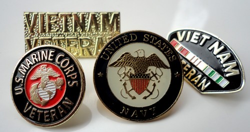 Pre owned military pin - military,