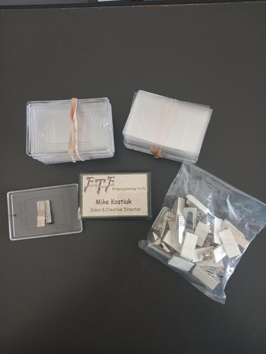 Clip name badges - 15, on