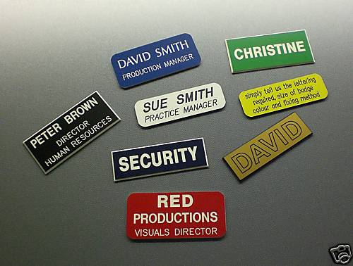 Badges engraved custom - -,