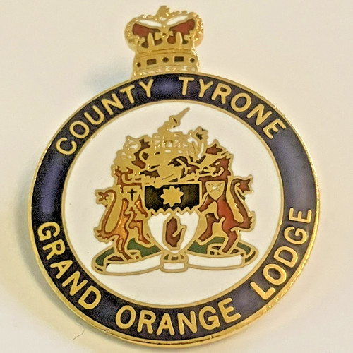 Grand orange badge - badge, county
