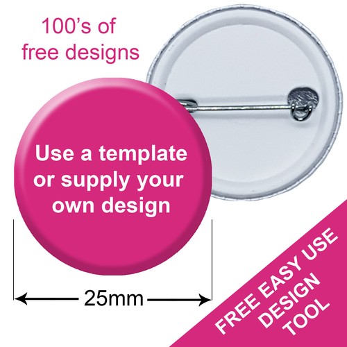 Personalised custom badges - personalised,
