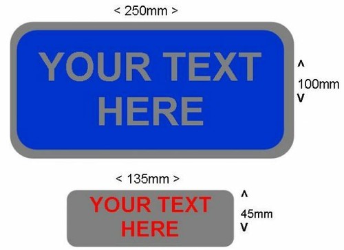 Custom personalised reflective - custom/personalised,